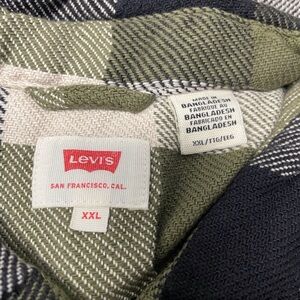 Levi's Olive and Black Checkered Shirt